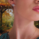 Turkish Eye 14kt Gold Earrings