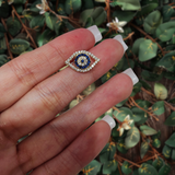 Turkish Eye 14kt Gold Earrings