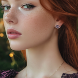 Turkish Eye 14kt Gold Earrings