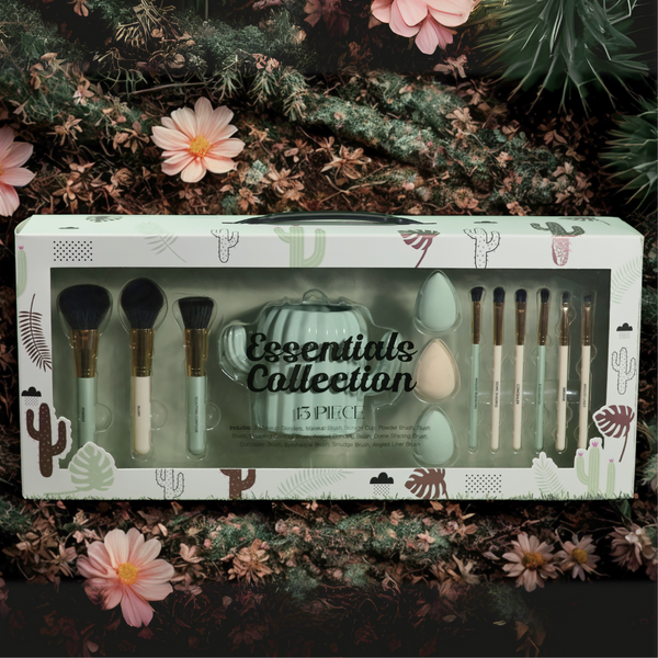 Essentials Collection 13‑Piece Cactus Makeup Brush Set