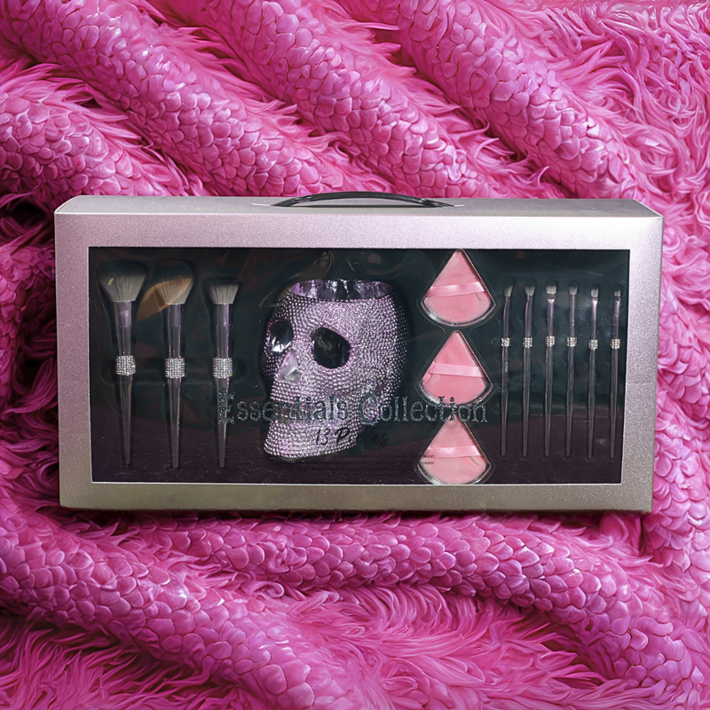 Essentials Collection 13‑Piece Skull Makeup Brush Set