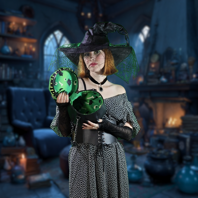 Mad Engine Fine by Me Witch Bowl Gothic Bag